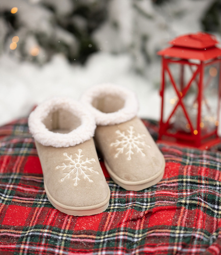 NS-084 kapcie damskie Natural Style Gwiazdka