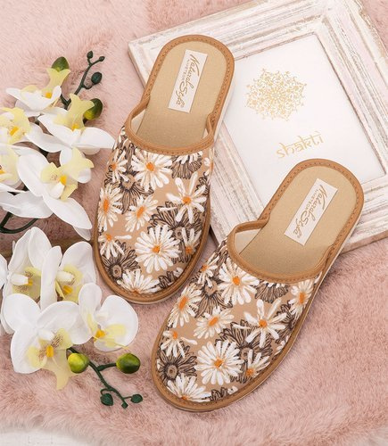 NS-068 Kapcie damskie Natural Style Stokrotka