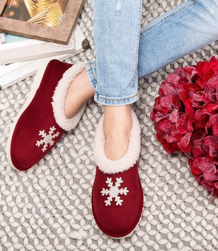 NS-081 kapcie damskie Natural Style Śnieżynka