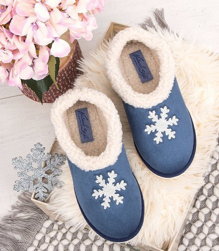 NS-081 kapcie damskie Natural Style Śnieżynka