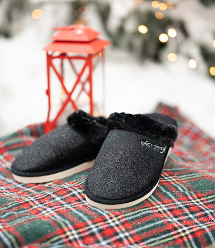 NS-105 kapcie damskie Natural Style Brokat