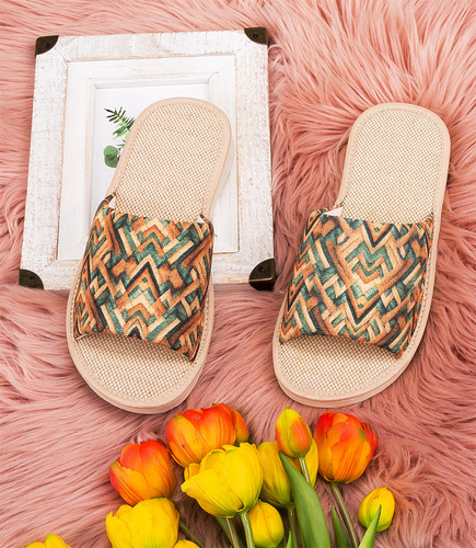 NS-091 Kapcie damskie Natural Style Nina