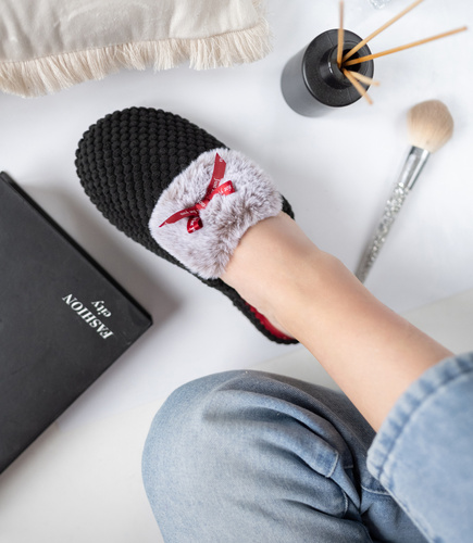 NS-265 Kapcie damskie Natural Style Pikówka Fusbet