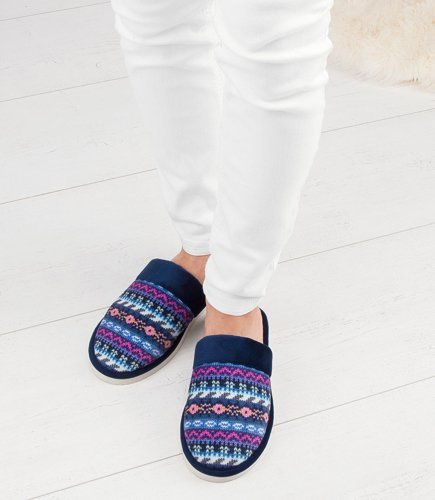 NS-071 Kapcie damskie Natural Style Sweter Norweski